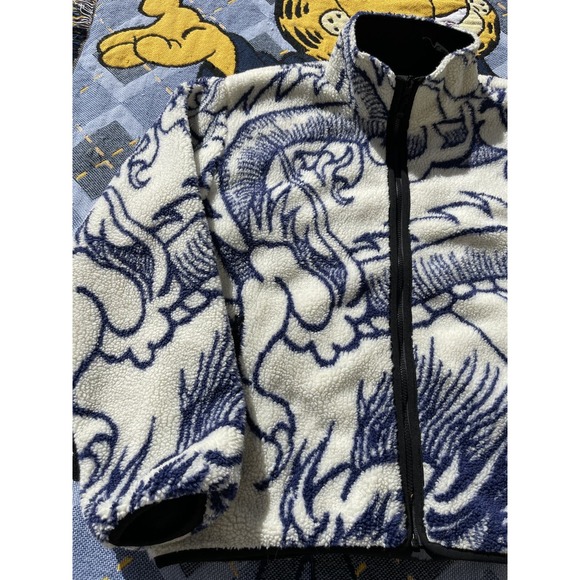 Stussy Dragon Sherpa Natural XL(Reversible) - Picture 2 of 10